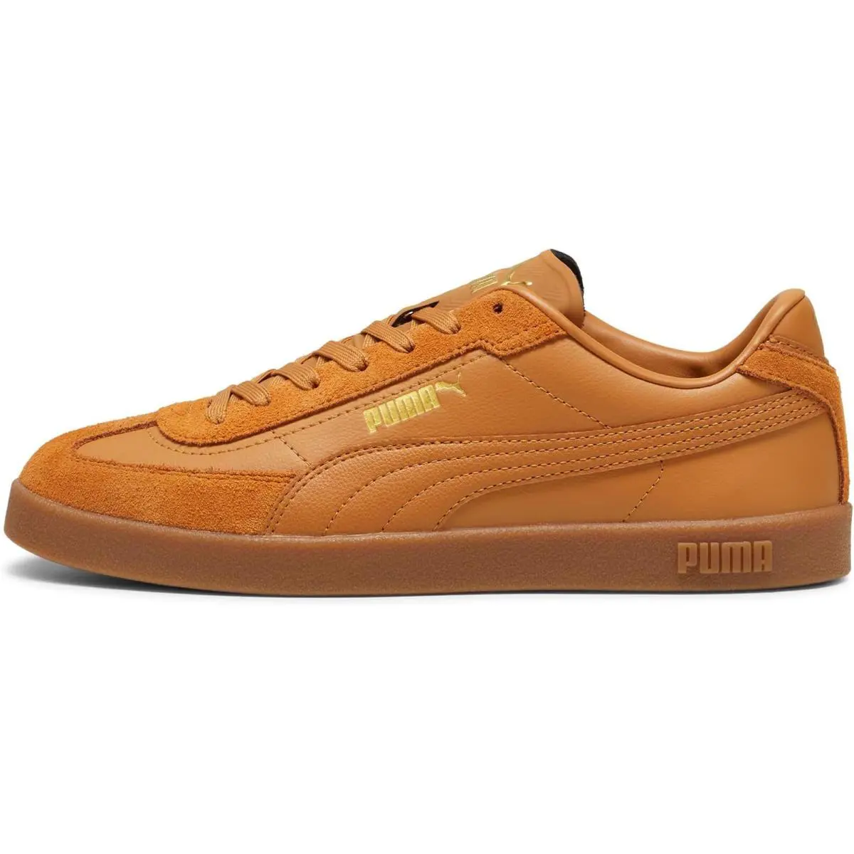 Men`s Puma Club II Era Caramel Latte-puma Gold-gum 397447 03 - Caramel Latte-Puma Gold-Gum