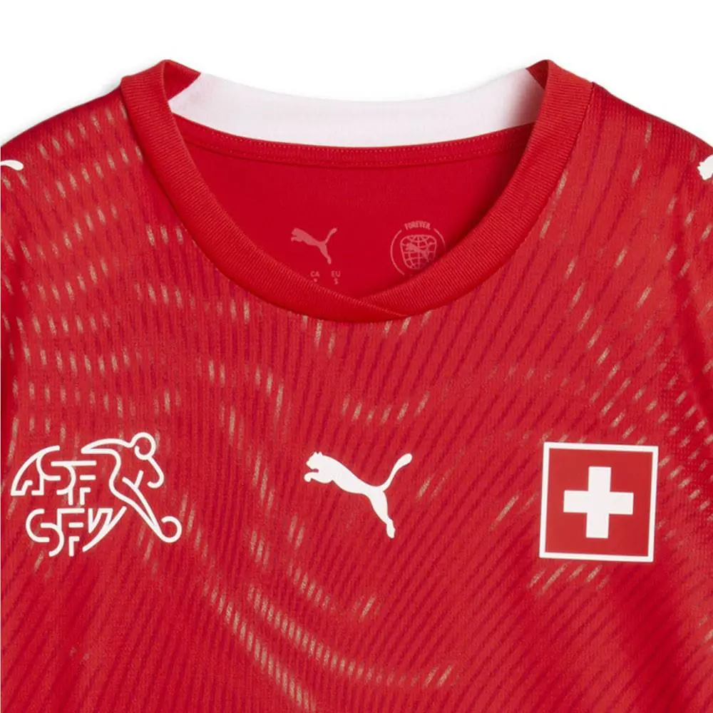 Puma clothing - PUMA Switzerland Home Crew Neck Short Sleeve Soccer Jersey - 78321901 - Red 4