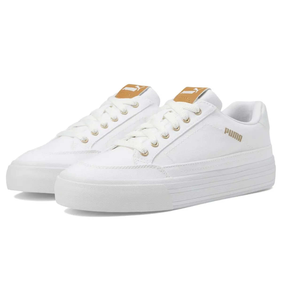 Puma shoes - Puma White/Puma Gold 5