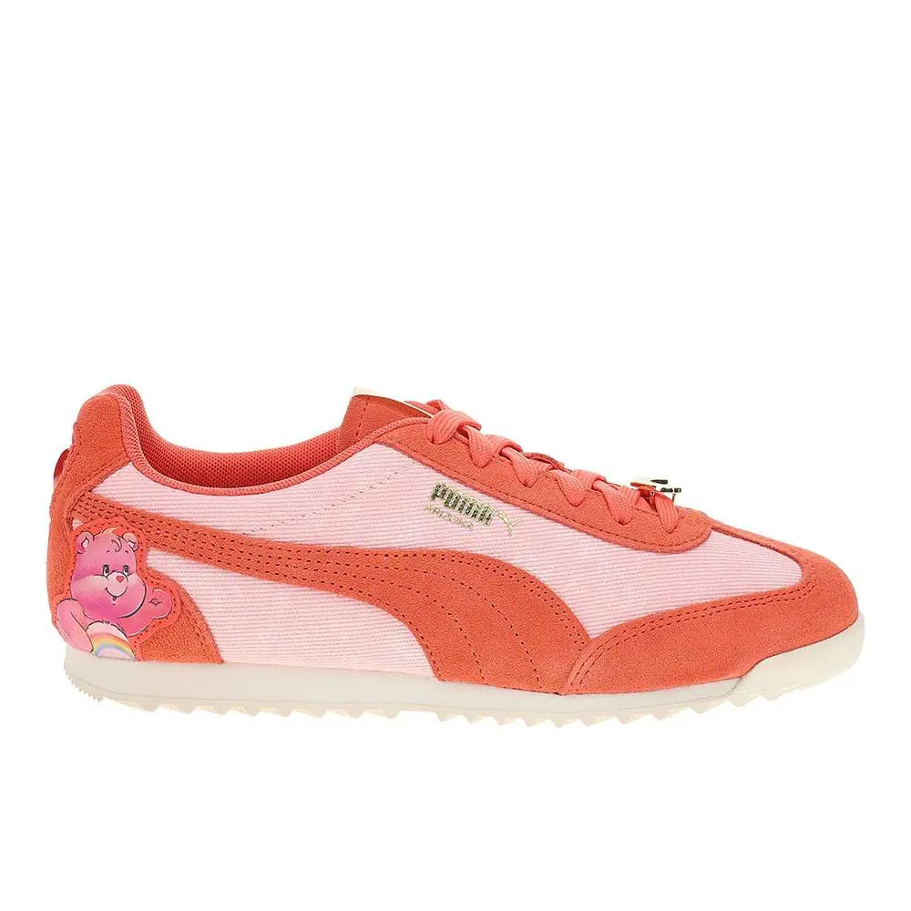 Puma X Care Bears X Sesame Street Arizona Lace Up Womens Orange Pink Sneakers - Orange, Pink