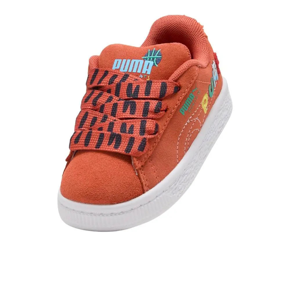 Puma shoes - PUMA Suede Xl Sporty Cats Lace Up  Toddler - 40497601 - Orange 4