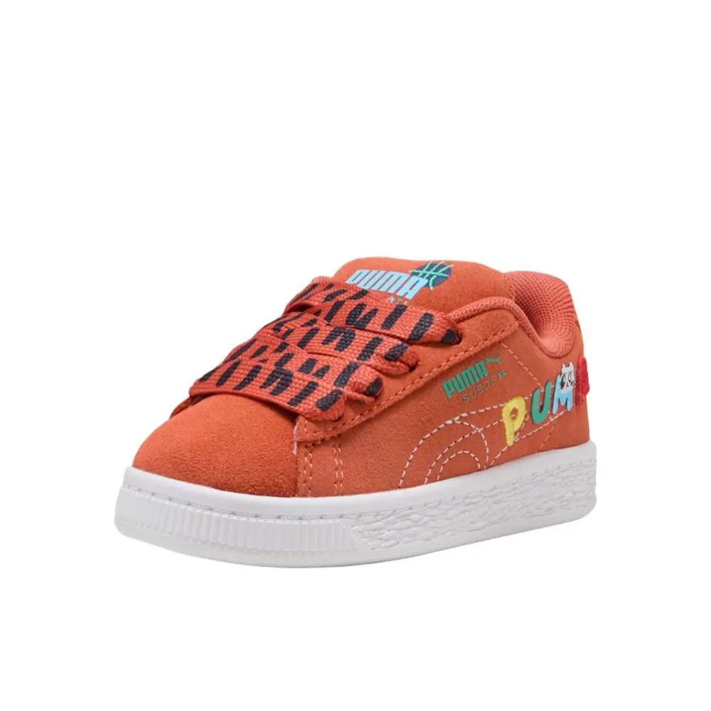Puma shoes - PUMA Suede Xl Sporty Cats Lace Up  Toddler - 40497601 - Orange 8