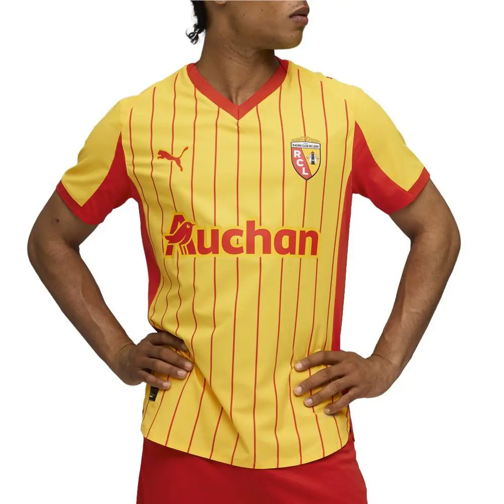 Puma clothing - PUMA Rcl Crew Neck Short Sleeve Home Authentic Soccer Jersey - 77972701 - Yellow 1