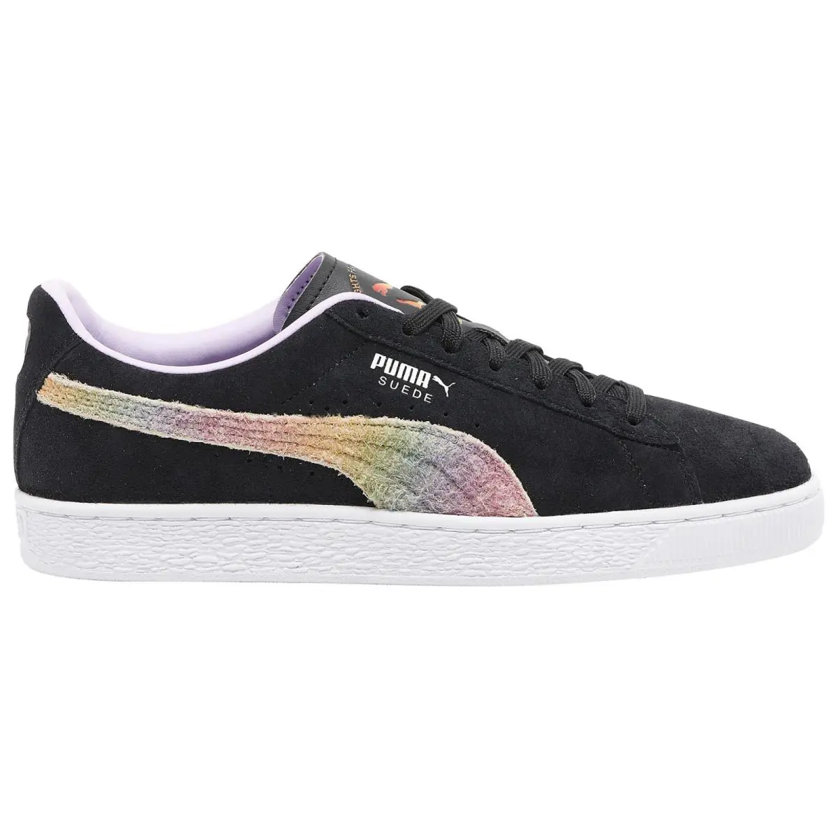 Puma Suede Classic `pride` Men`s Sneakers - Black/light Lavender 380838-01 - Black/Lavender