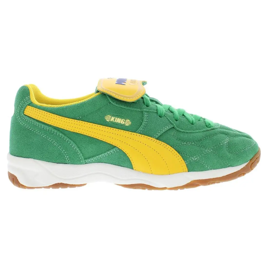 Puma King Indoor Royalty Mens Shoes - Archive Green/Yellow Sizzle
