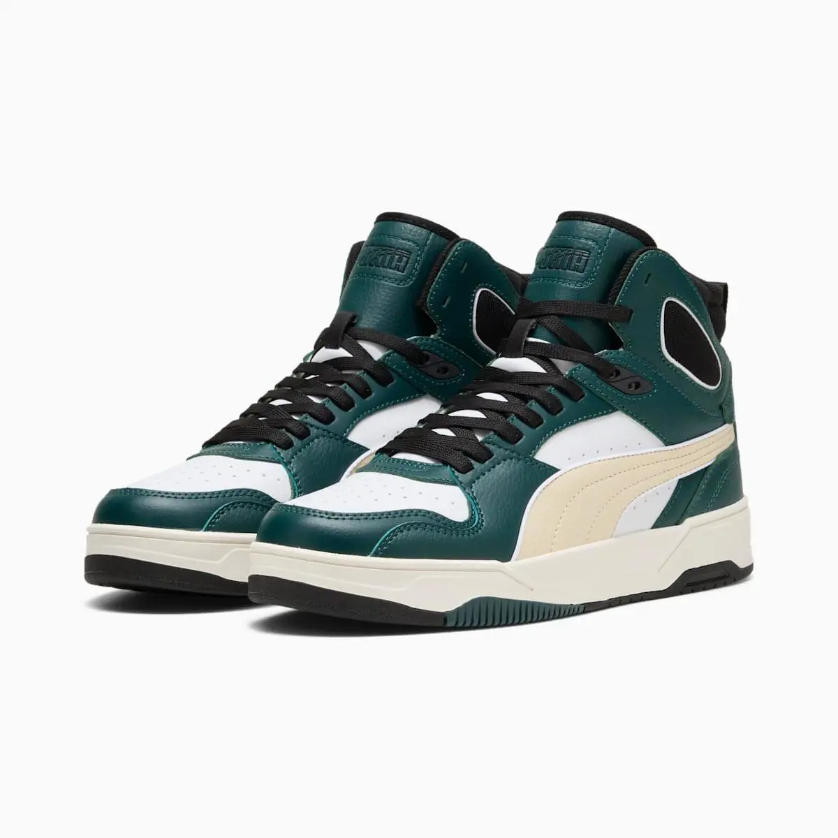 Puma shoes - PUMA WHITE/CANVAS/GREEN TERRAIN 0