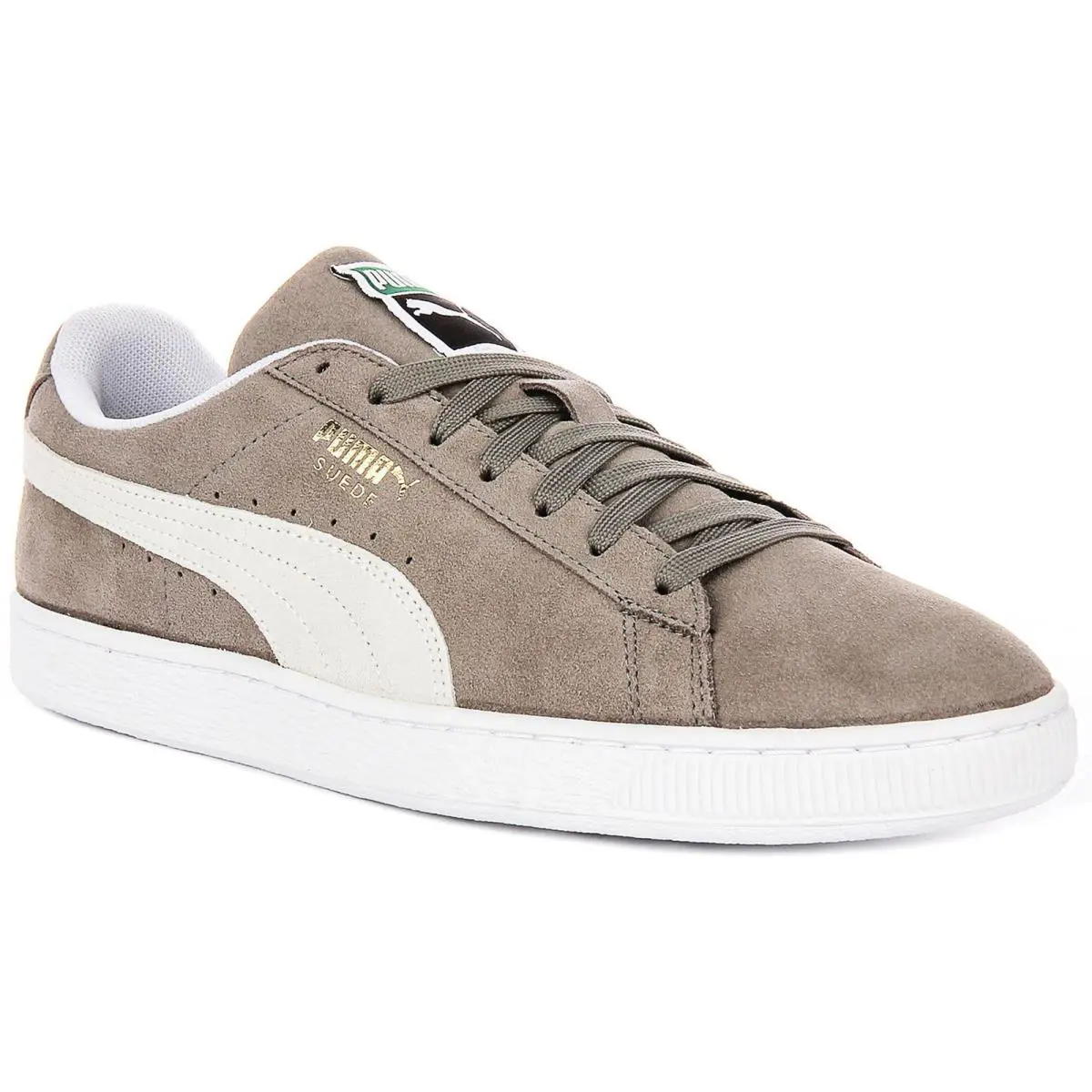 Puma Suede Classic+ Iconic Mens Sneakers In Grey White US 7 - 12 - Grey White
