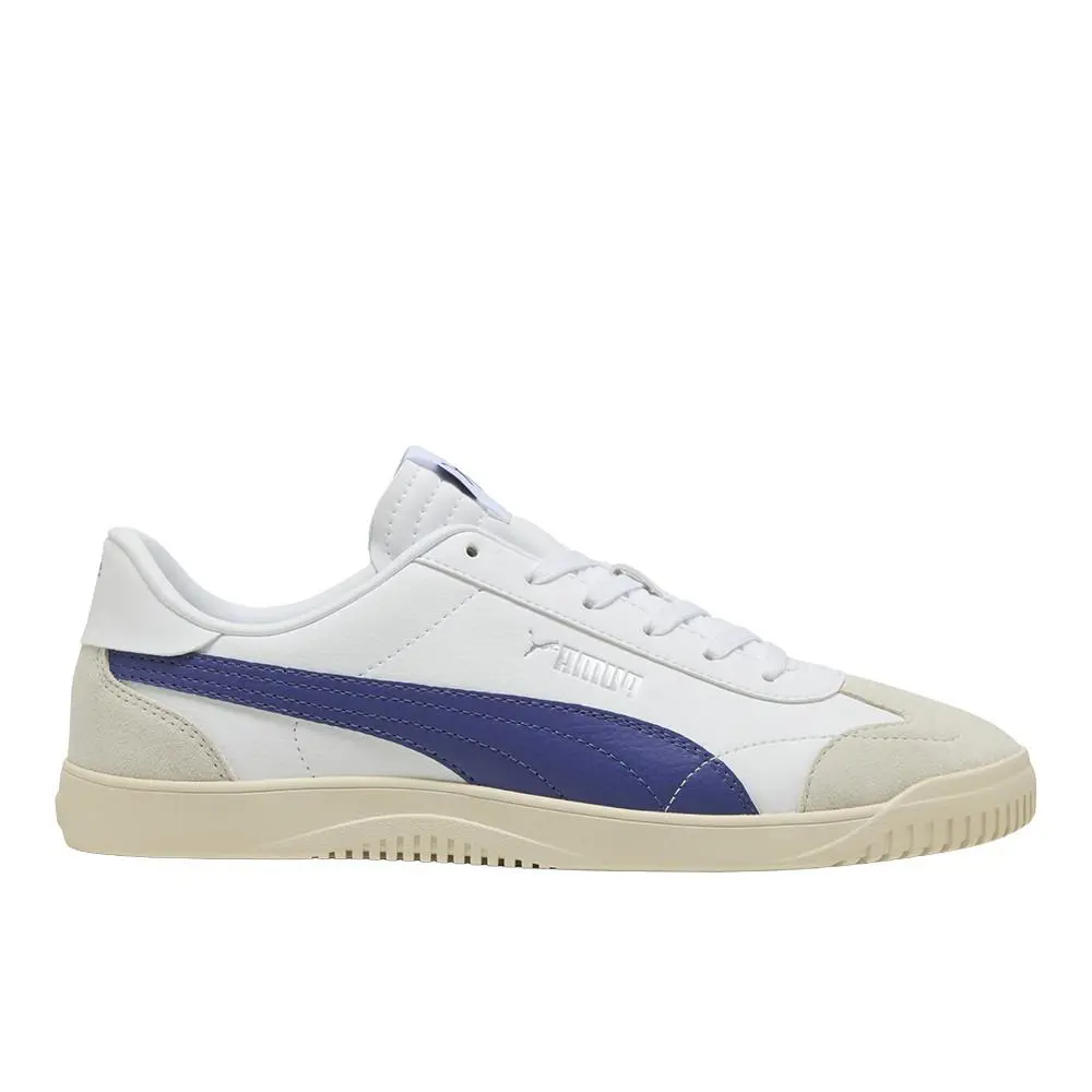 Puma Club 5V5 Suede Lace Up Mens White Sneakers Casual Shoes 39510414