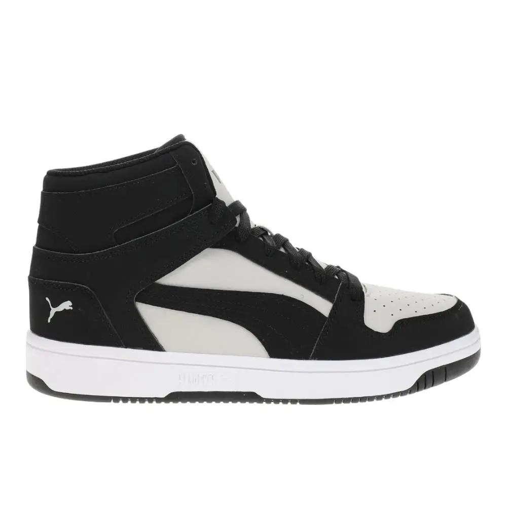 Puma Rebound Layup Nubuck Lace Up Mens Black Sneakers Casual Shoes 38127707