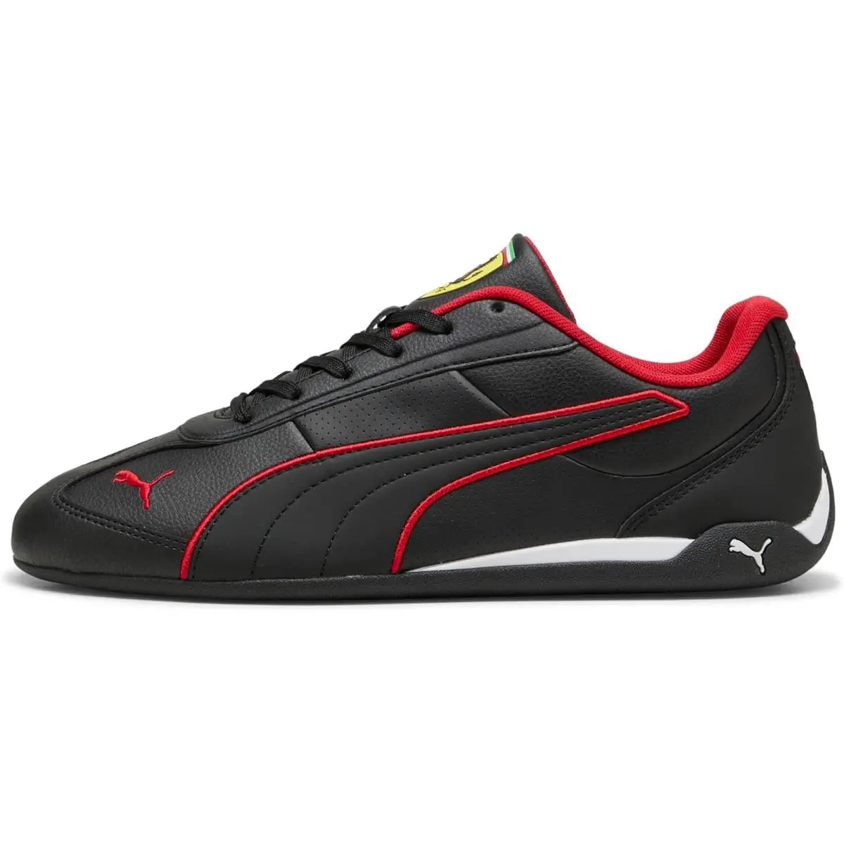 Puma Mens Scuderia Ferrari Replicatch Shoes - Puma Black-Rosso Corsa
