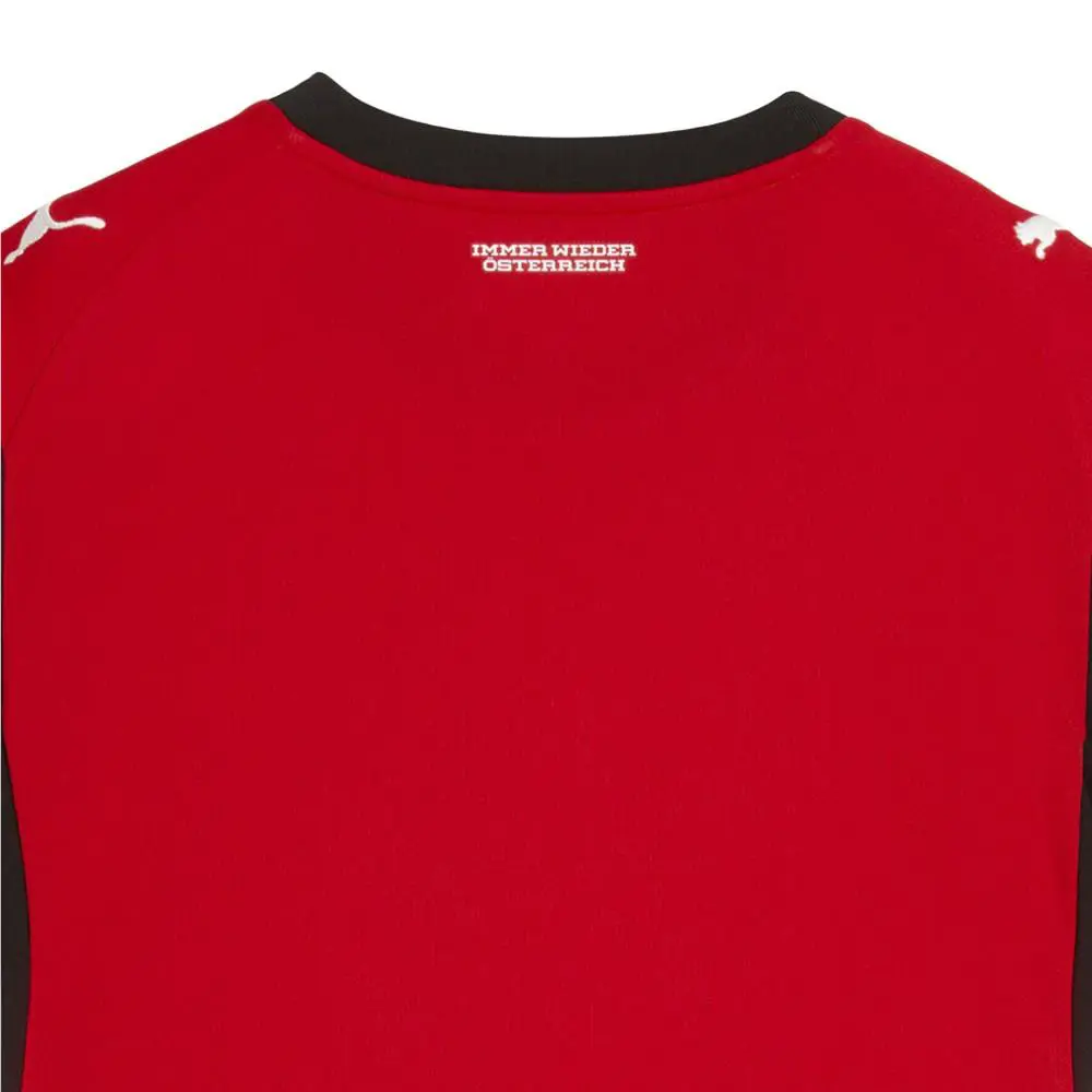 Puma clothing - PUMA Austria Crew Neck Short Sleeve Home Soccer Jersey Replica - 78320101 - Red 4