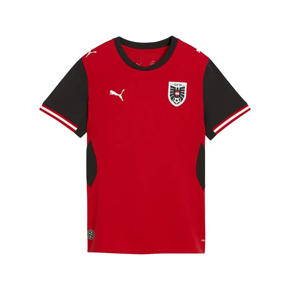 Puma clothing - PUMA Austria Crew Neck Short Sleeve Home Soccer Jersey Replica - 78320101 - Red 6