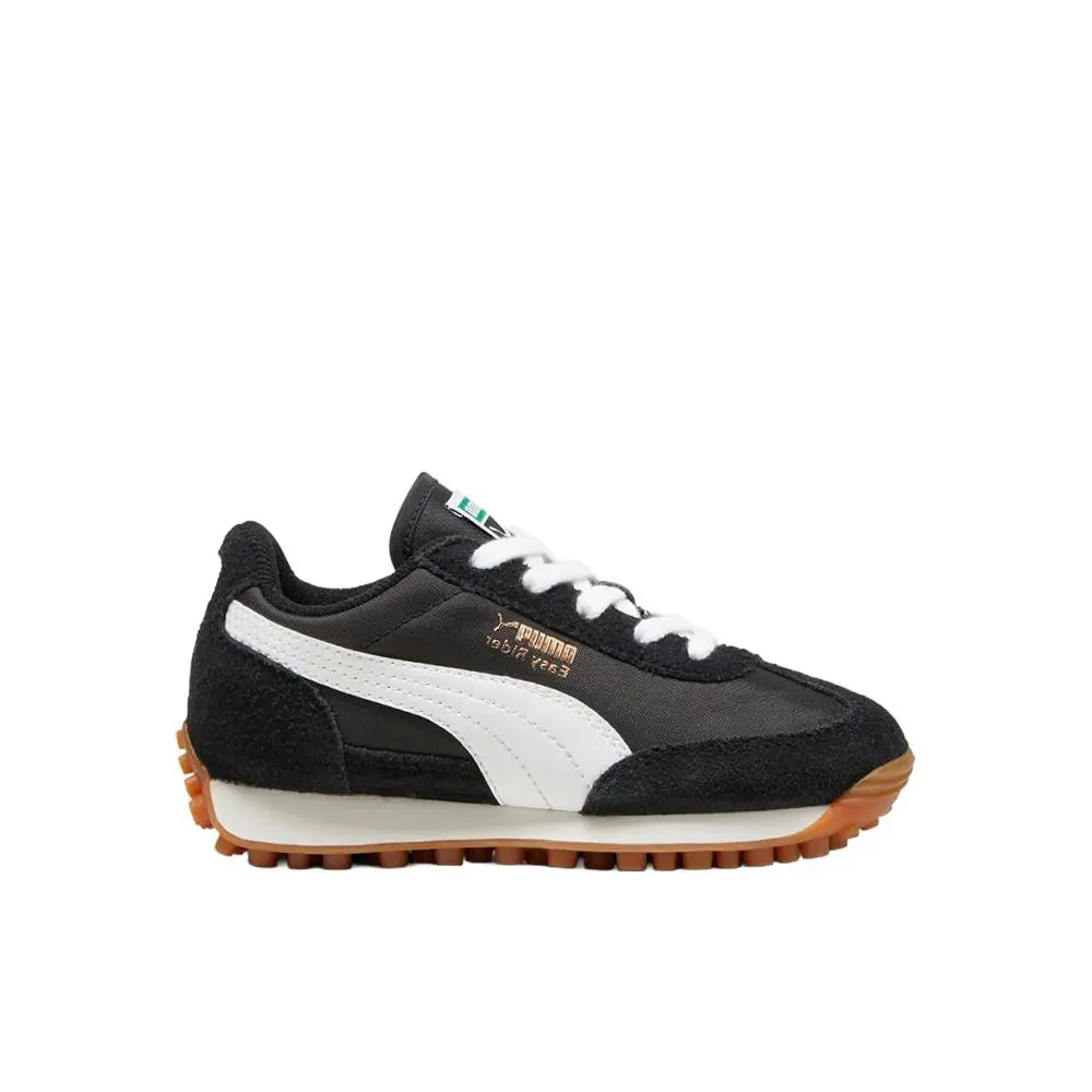 Puma Easy Rider Vintage Lace Up Toddler Boys Black Sneakers Casual Shoes 399372 - Black