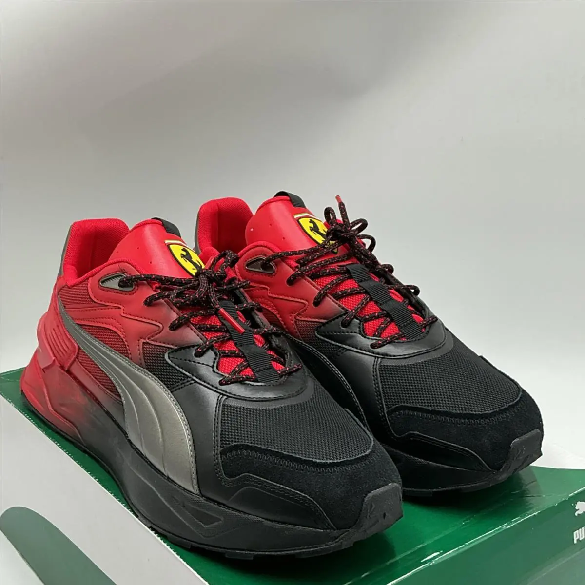 Puma Ferrari Mirage Sport 307647-01 Sneaker Men 13 Black Lifestyle Shoes Eby3129