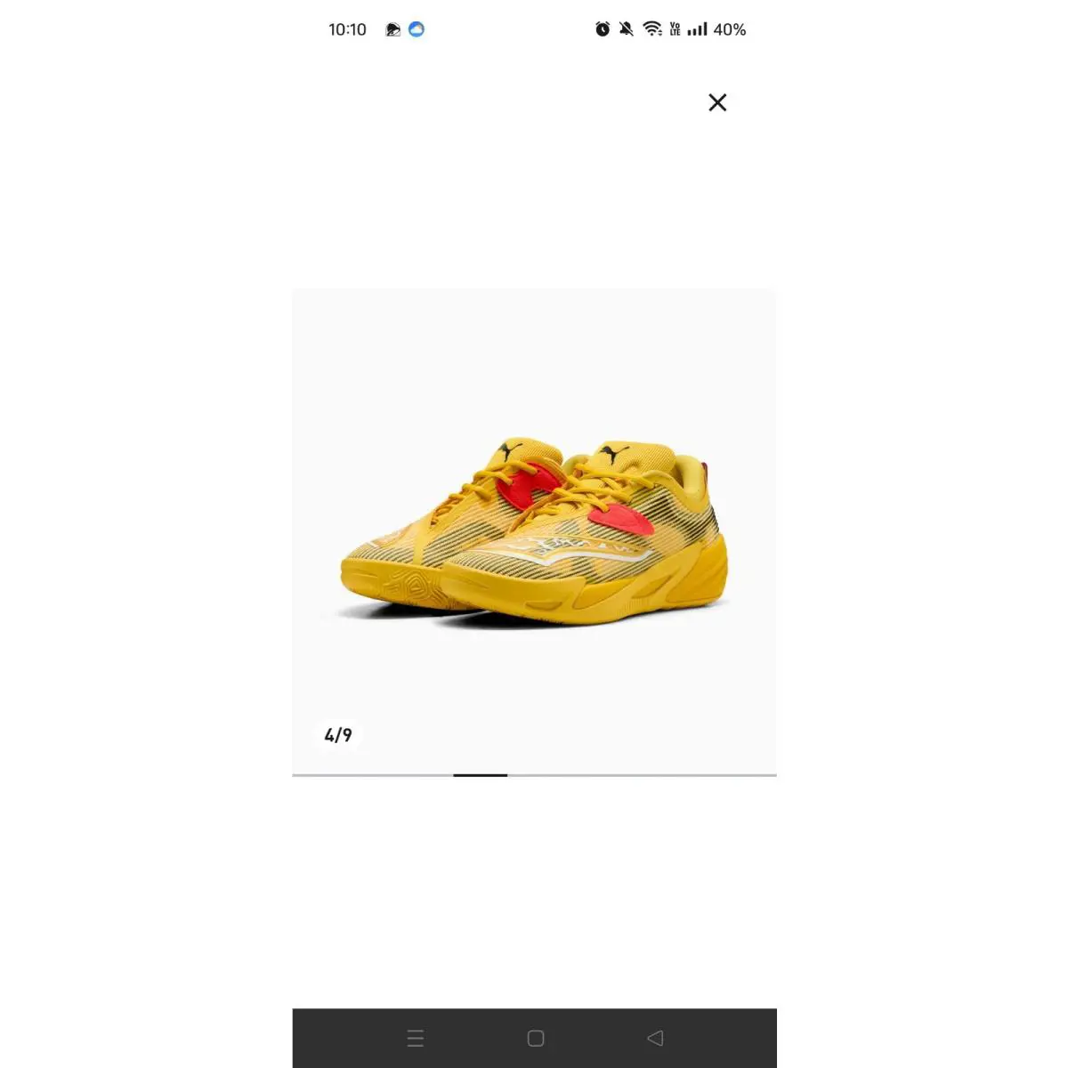 Puma shoes - PUMA All-Pro Nitro - Nitro - 312843-01 - Yellow 1