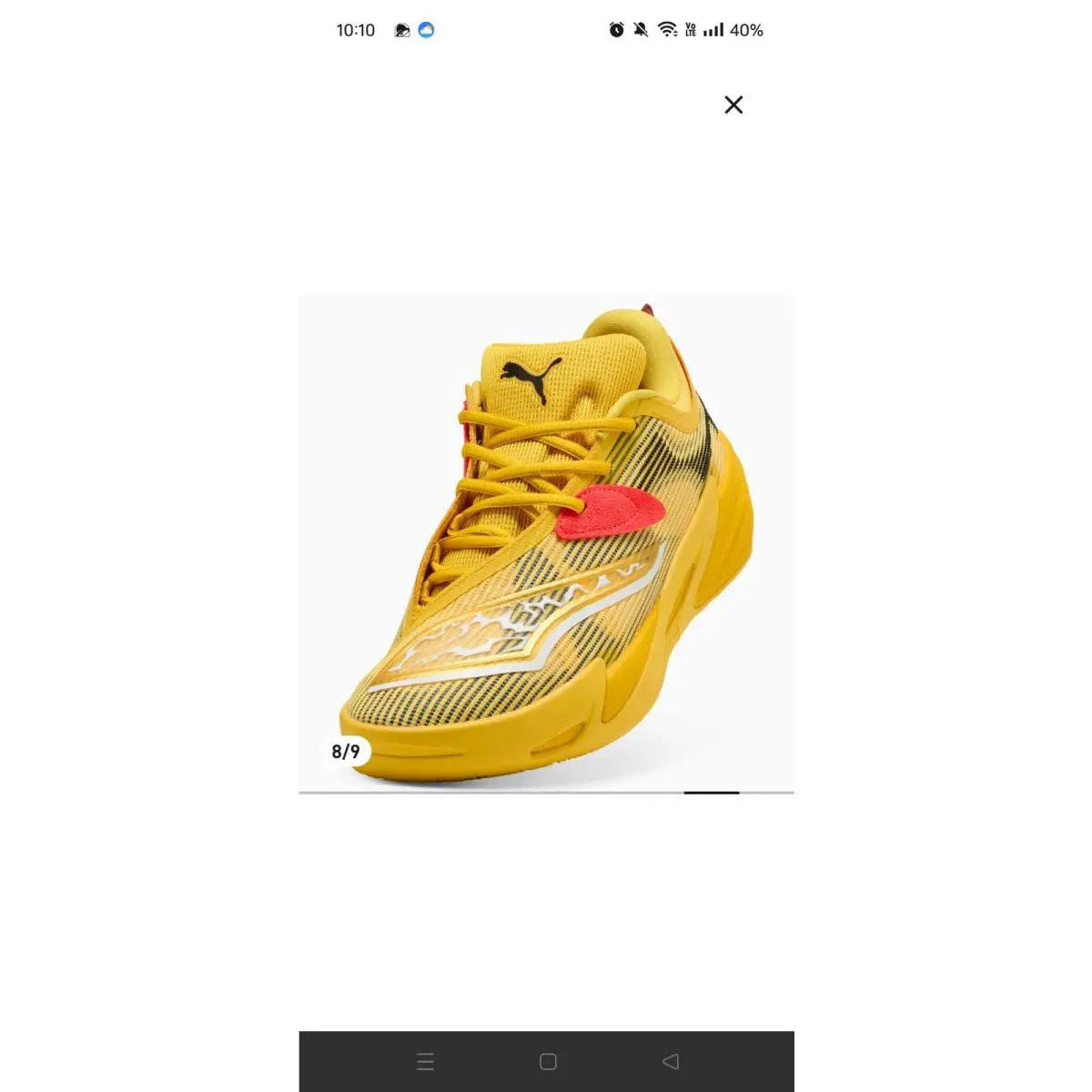 Puma shoes - PUMA All-Pro Nitro - Nitro - 312843-01 - Yellow 4