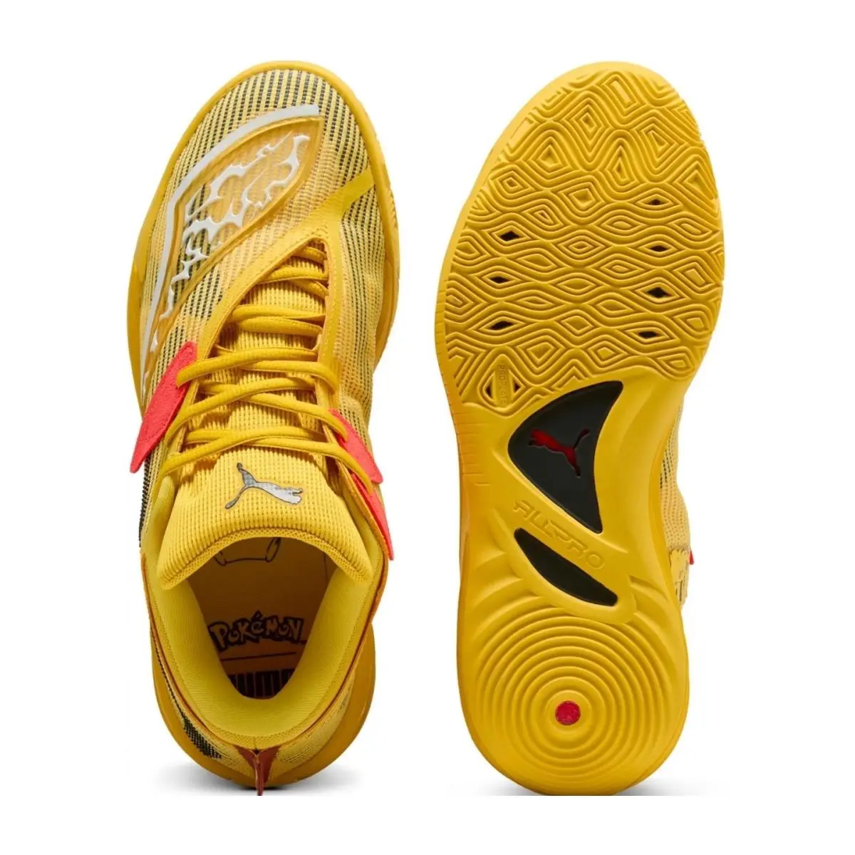 Puma shoes - Puma All-Pro Nitro 2 - Nitro - 312843-01 - Yellow/Red/Black 2