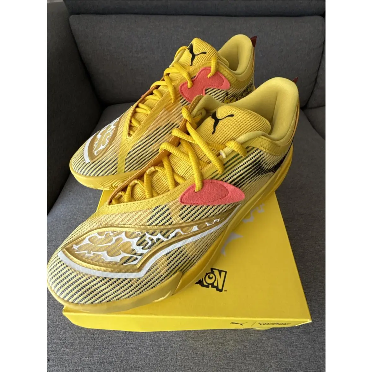 Puma shoes - PUMA All-Pro Nitro - Nitro - 312843-01 - Yellow (UPC: 199260333659) 0