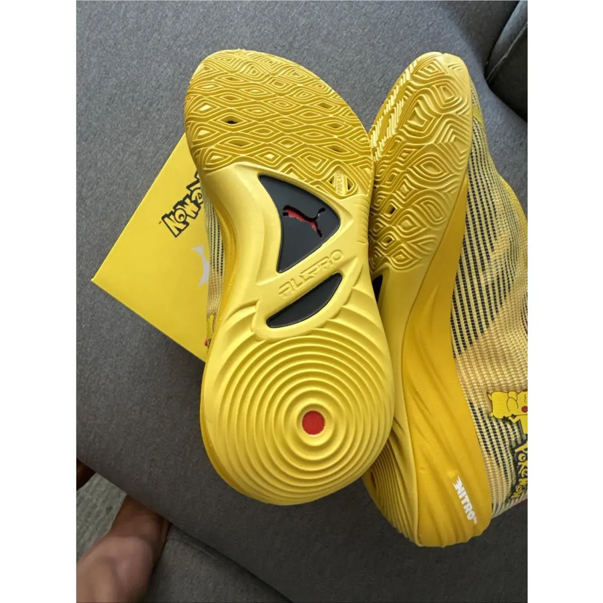 Puma shoes - PUMA All-Pro Nitro - Nitro - 312843-01 - Yellow (UPC: 199260333659) 4