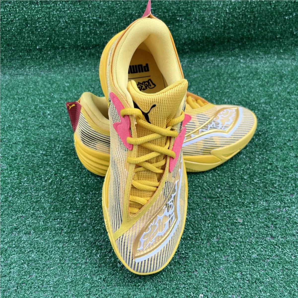 Puma shoes - PUMA All-Pro Nitro - Nitro - 312843 01 - Yellow (UPC: 199260333642) 2