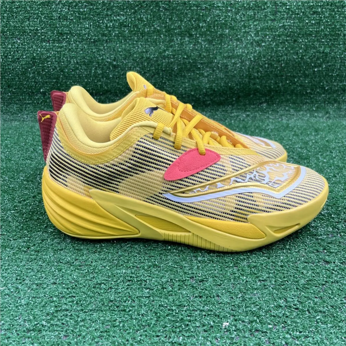 Puma shoes - PUMA All-Pro Nitro - Nitro - 312843 01 - Yellow (UPC: 199260333642) 4
