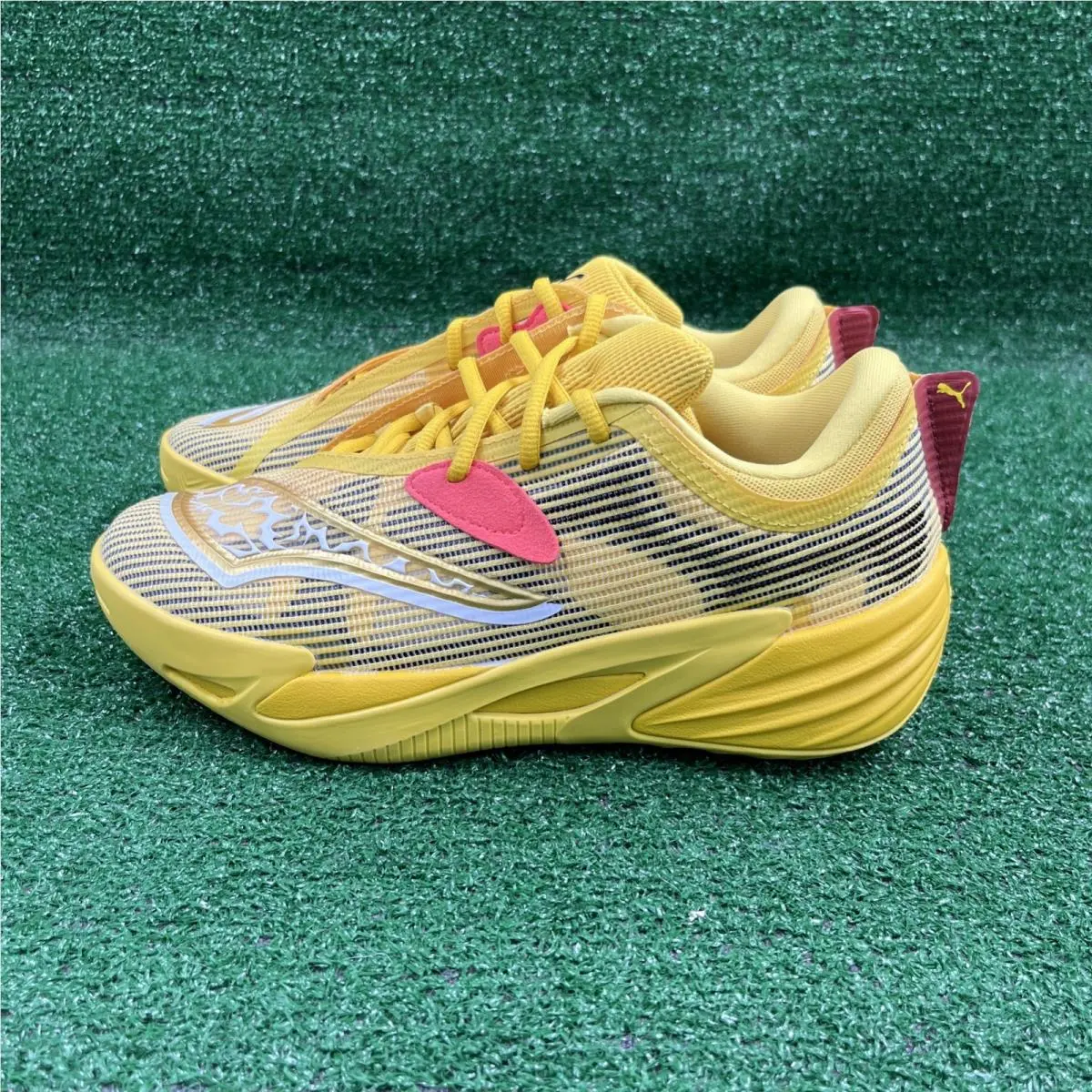 Puma shoes - PUMA All-Pro Nitro - Nitro - 312843 01 - Yellow (UPC: 199260333642) 6