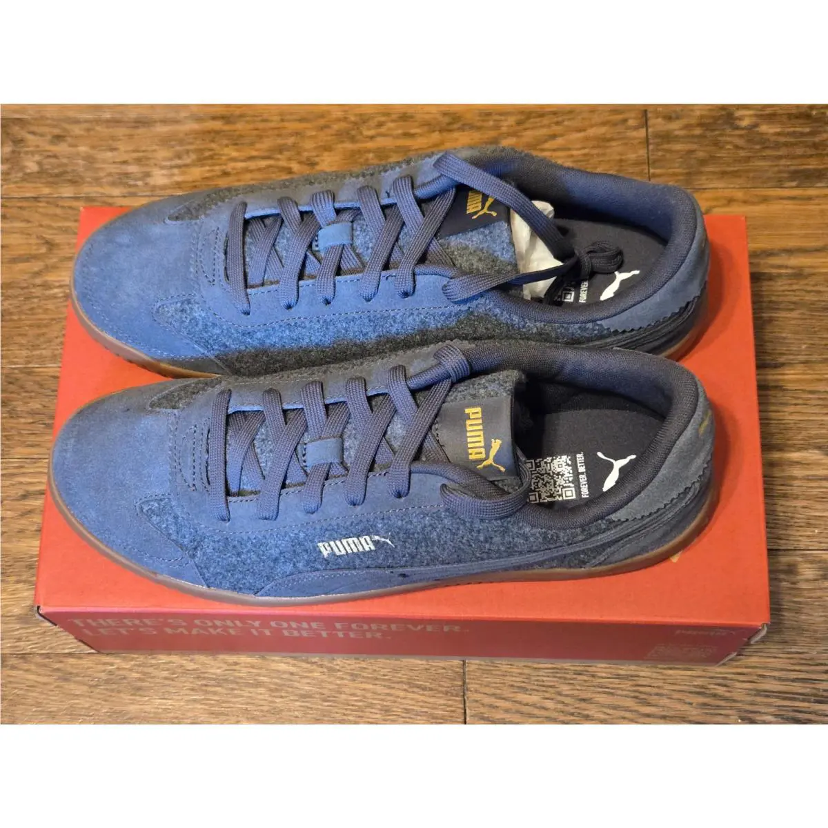 Puma shoes - PUMA Club 5V5 Lux Wool Slip On - 40540001 - Gray (UPC: 198556273730) 1