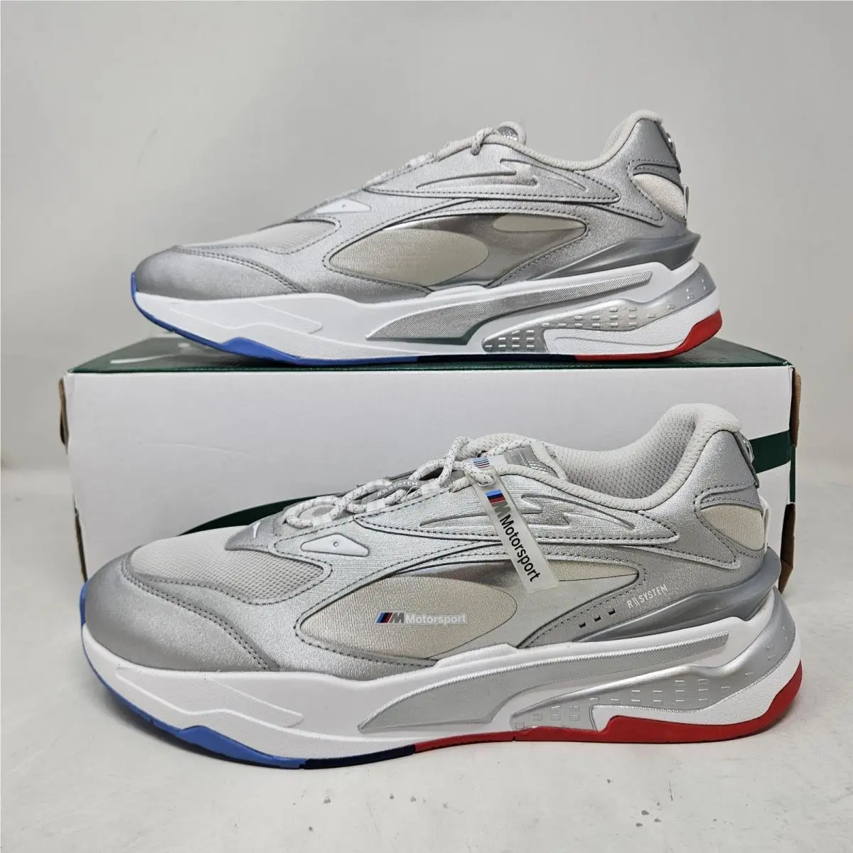 Bmw Motorsport x Puma Rs-fast `nimbus Cloud Silver` / 307082-01 / Mens Size 11.5