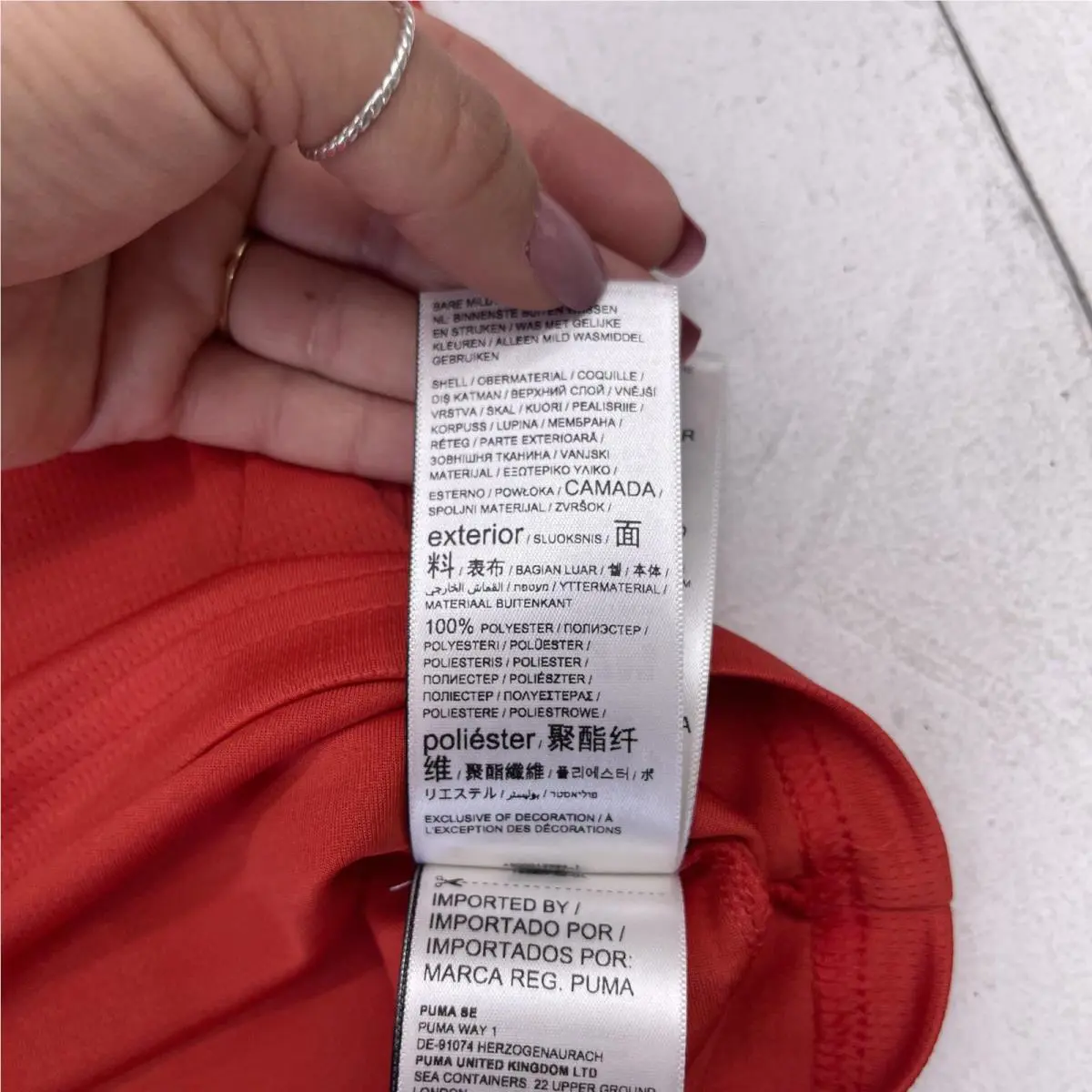 Puma clothing - Red 5
