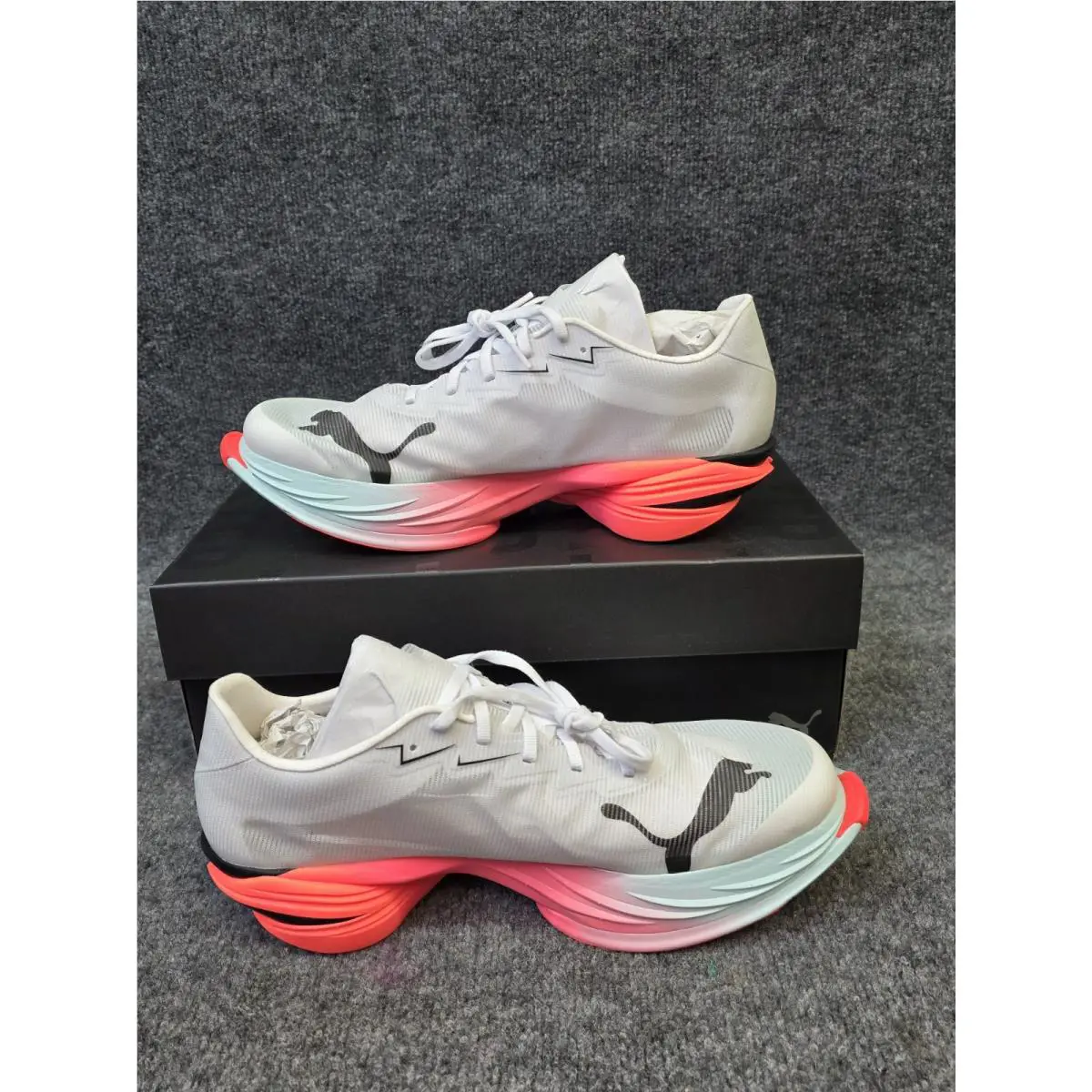 Puma shoes - PUMA Fast-R Nitro Elite 3 - 312060-01 - White, Manufacturer: White/Glowing Red/Mint Melt 1