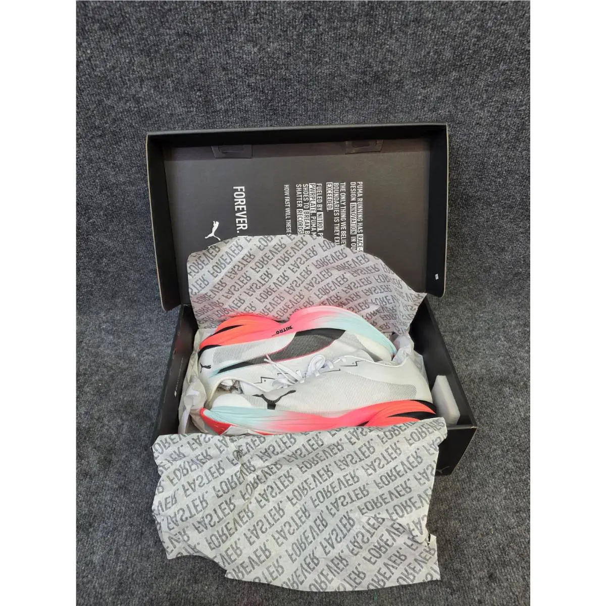 Puma shoes - PUMA Fast-R Nitro Elite 3 - 312060-01 - White, Manufacturer: White/Glowing Red/Mint Melt 6
