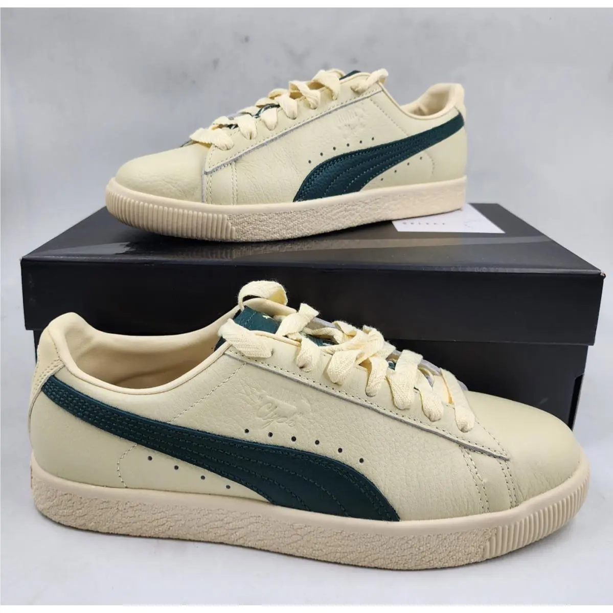 Puma shoes - PUMA Clyde - Clyde - Creamy Vanilla Dark Myrtle (UPC: 197670651332) 12