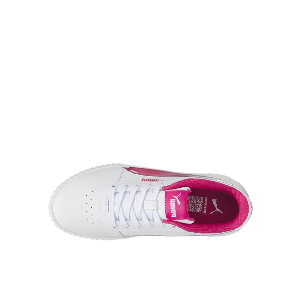 Puma shoes - PUMA Carina 2.0 Jelly Fade Lace Up  Youth - 39811101 - Pink, White (UPC: 197646464003) 2