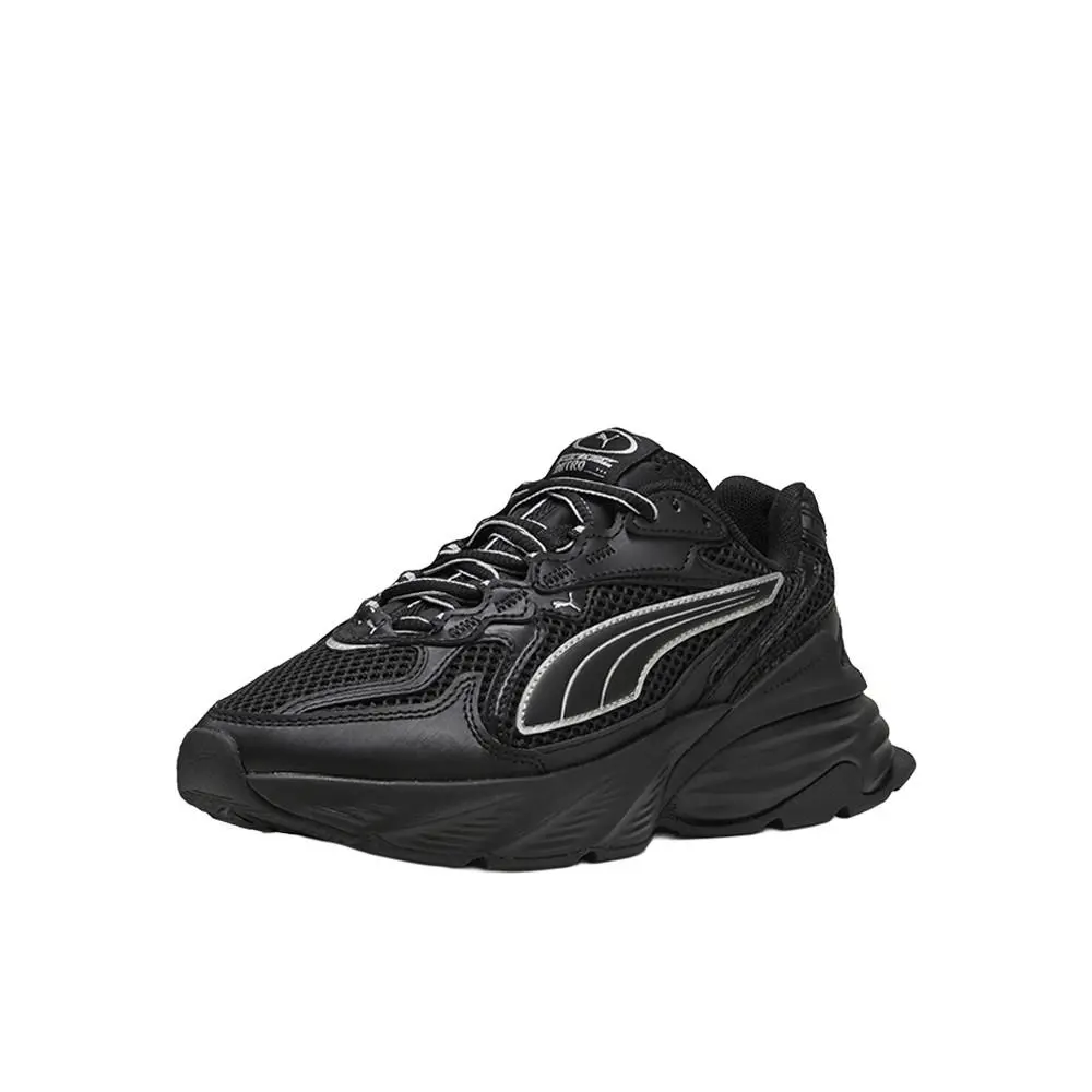 Puma shoes - PUMA Fade Lace Up  Youth - 40688703 - Black (UPC: 198556450438) 0
