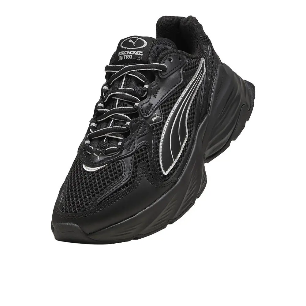 Puma shoes - PUMA Fade Lace Up  Youth - 40688703 - Black (UPC: 198556450438) 4