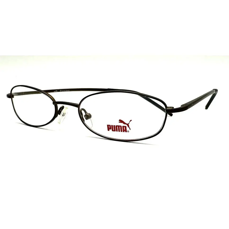 Puma Eyeglasses Bleecker Matte Brown 50-18-135 with Generic Case