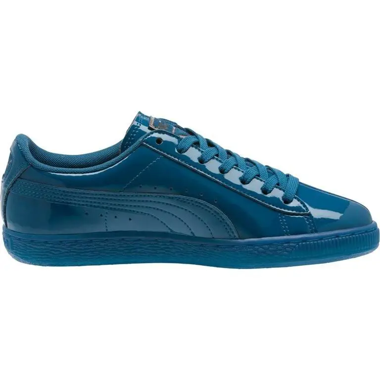 Puma Basket Classic Lunar Glow Womens Sneakers Walking Shoes Blue - Blue