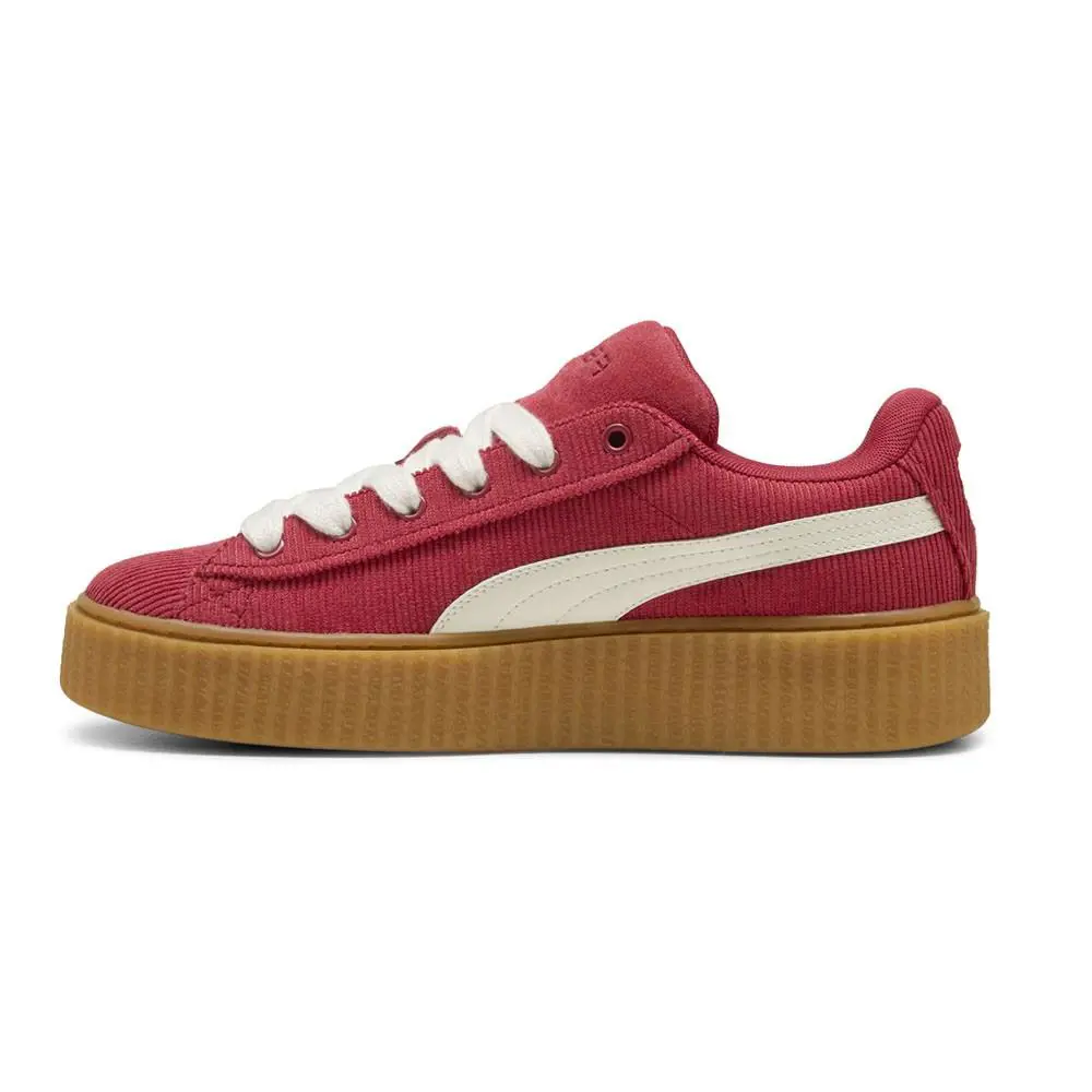 Puma shoes - PUMA Fenty X  Creeper Phatty Corduroy Lace Up - 39987004 - Red (UPC: 197671873351) 1
