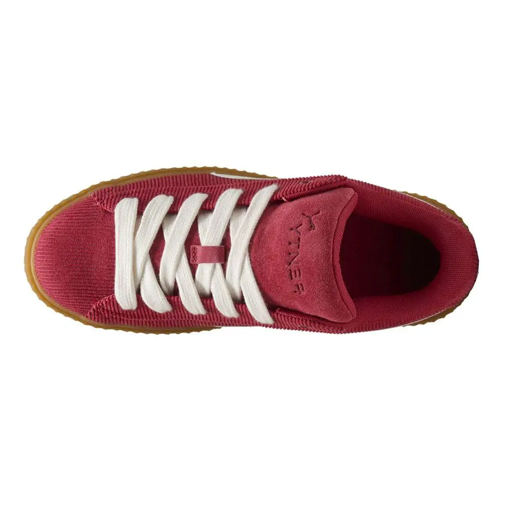 Puma shoes - PUMA Fenty X  Creeper Phatty Corduroy Lace Up - 39987004 - Red (UPC: 197671873351) 2