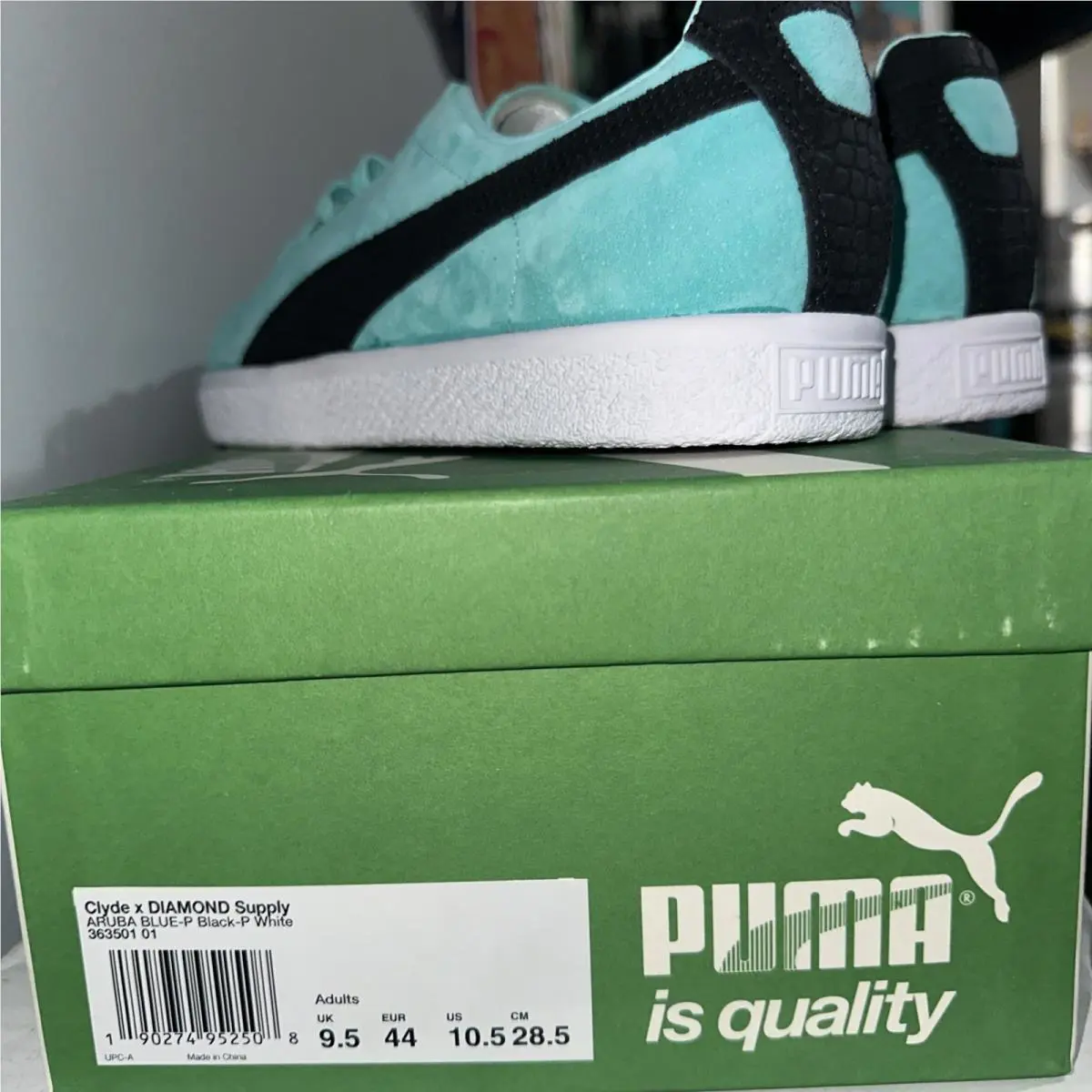 Puma shoes - PUMA Clyde - Clyde - 365651-01 - Blue, Manufacturer: Blue Diamond/White 4