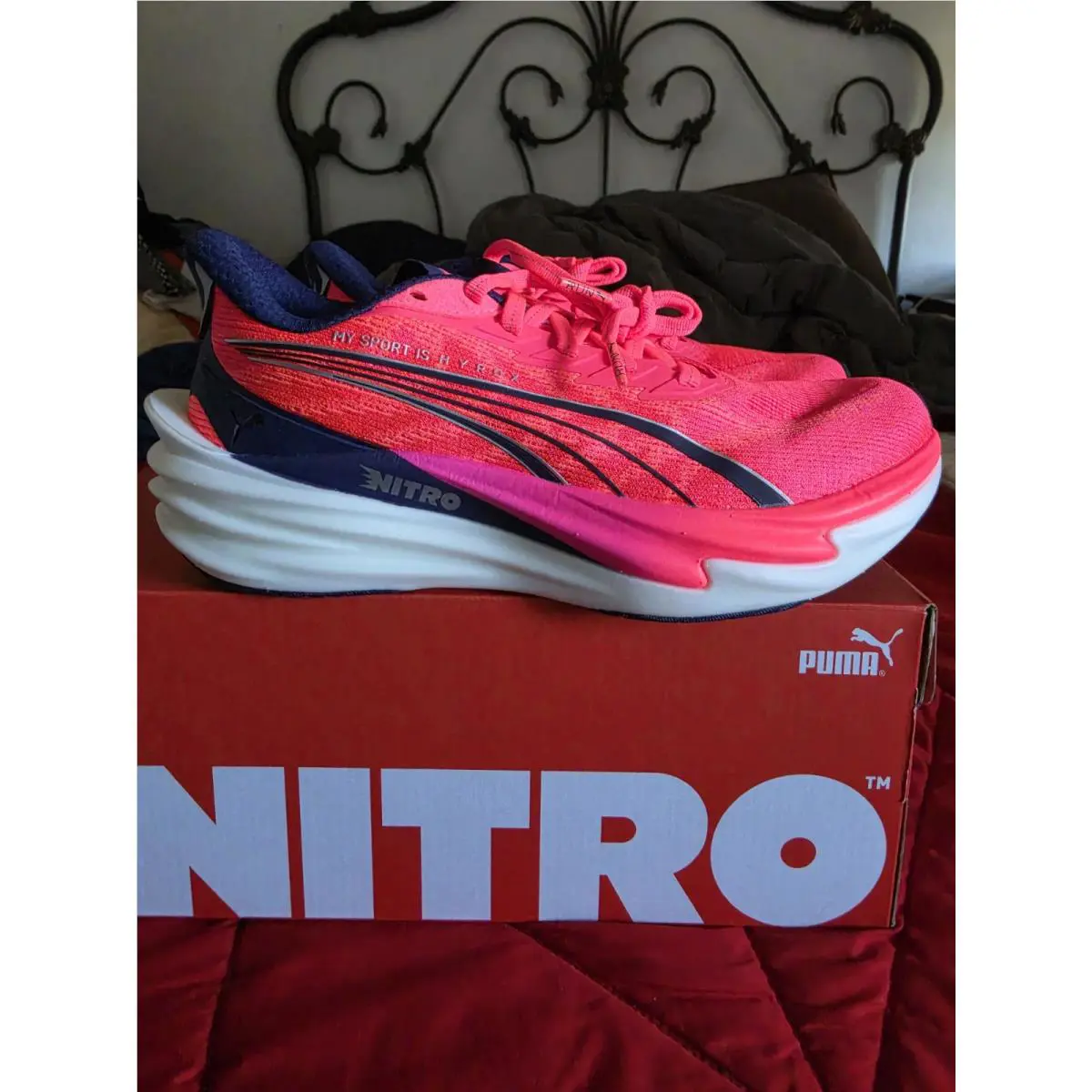 Puma shoes - Deviate 4 - Deviate - 312905-01 - Pure Pink Puma White 6