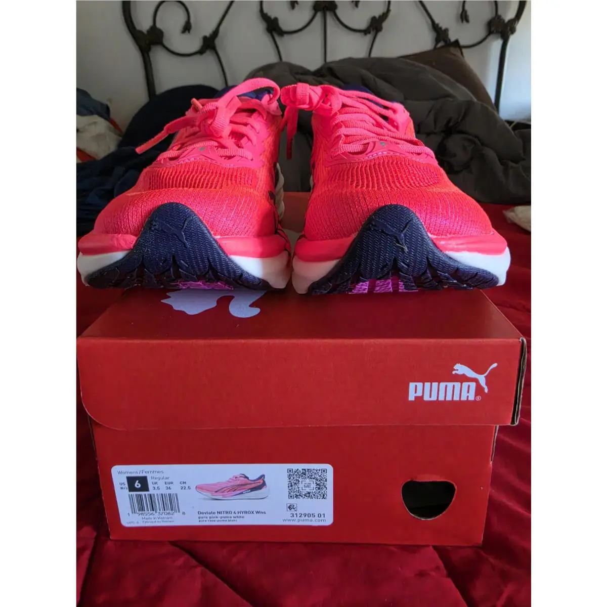 Puma shoes - Deviate 4 - Deviate - 312905-01 - Pure Pink Puma White 7