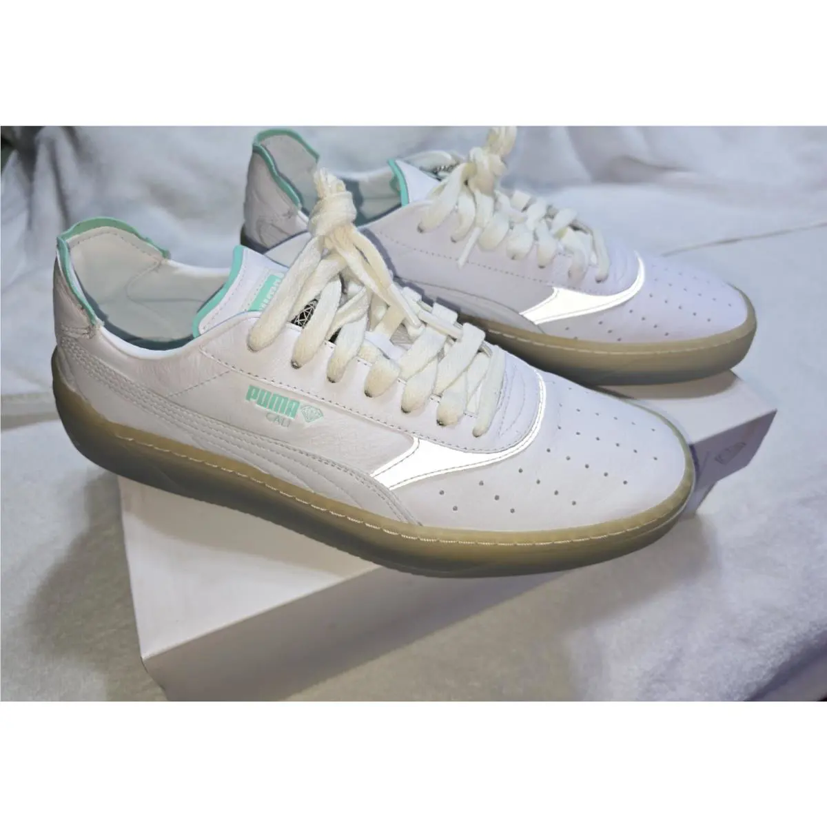 Puma shoes - Cali-0 Diamond Supply - Diamond Supply - 369399 01 - White, Mint 6
