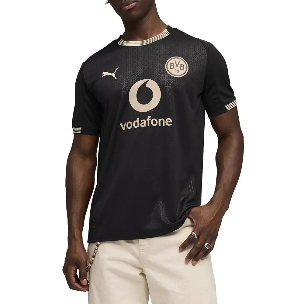 Puma clothing - PUMA Bvb Special Edition Crew Neck Short Sleeve Soccer Jersey Rep - 78011823 - Black (UPC: 199259320028) 1