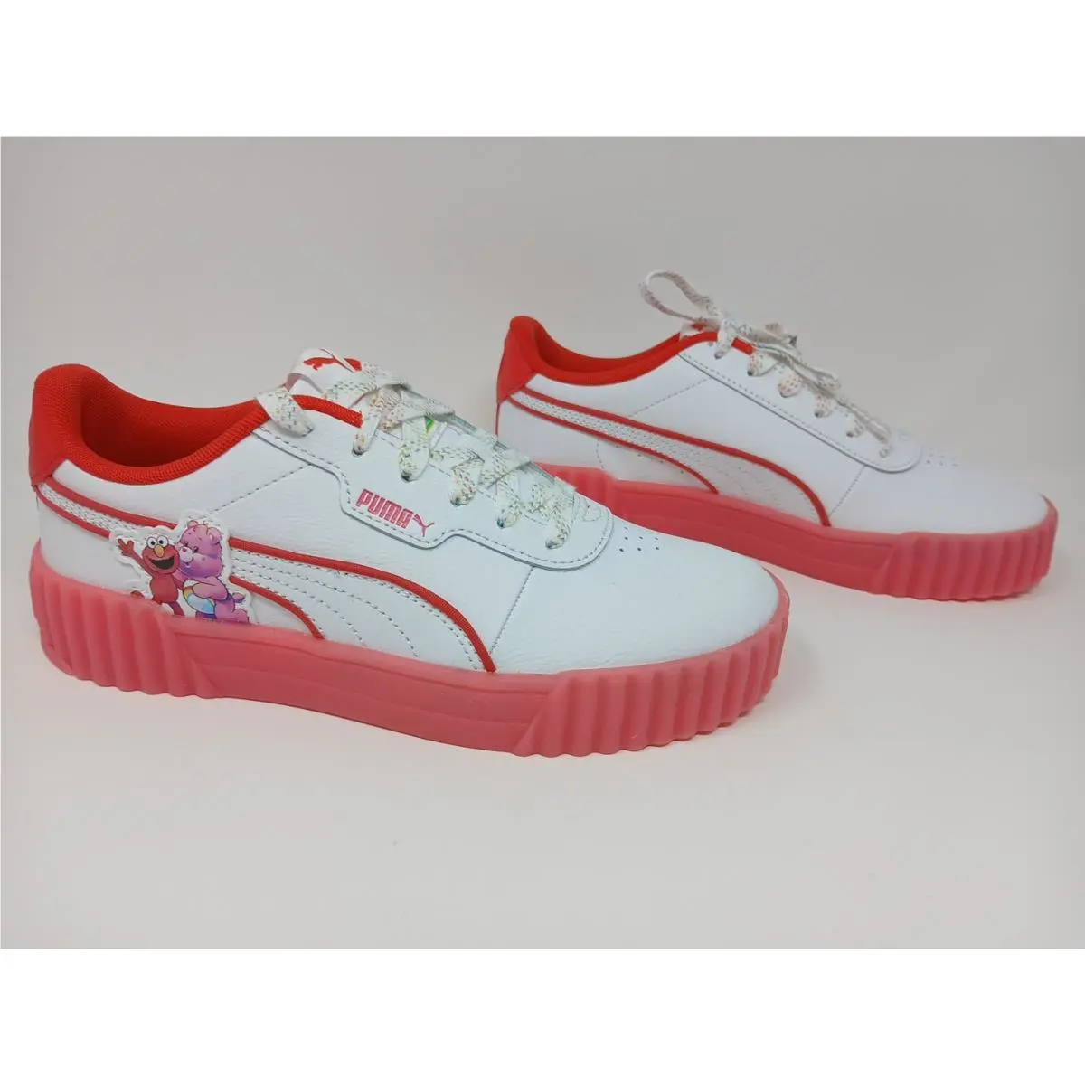 Puma shoes - PUMA  X Care Bears X Sesame Street Carina 3.0 Lace Up - 40690801 - White (UPC: 9082563821170) 7