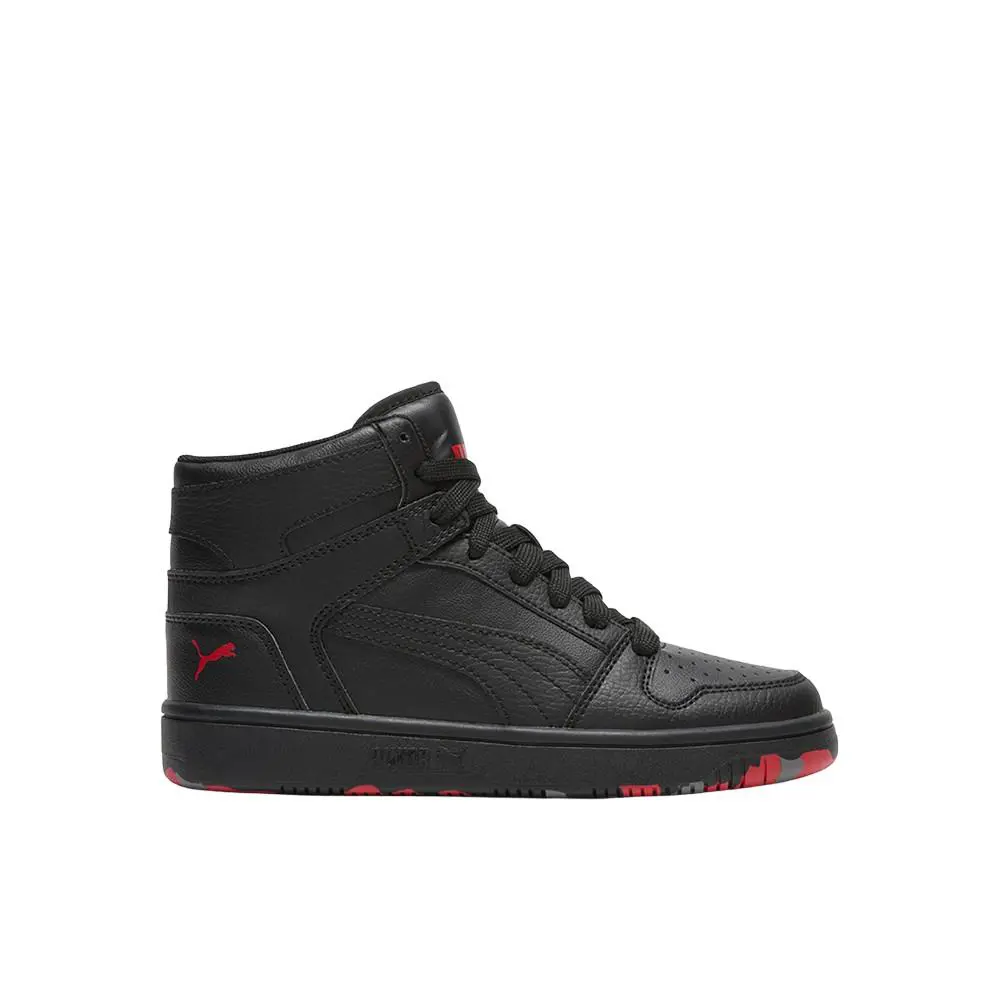 Puma Rebound Layup Lace Up Youth Boys Size 6.5 M Sneakers Casual Shoes 40537801 - Black