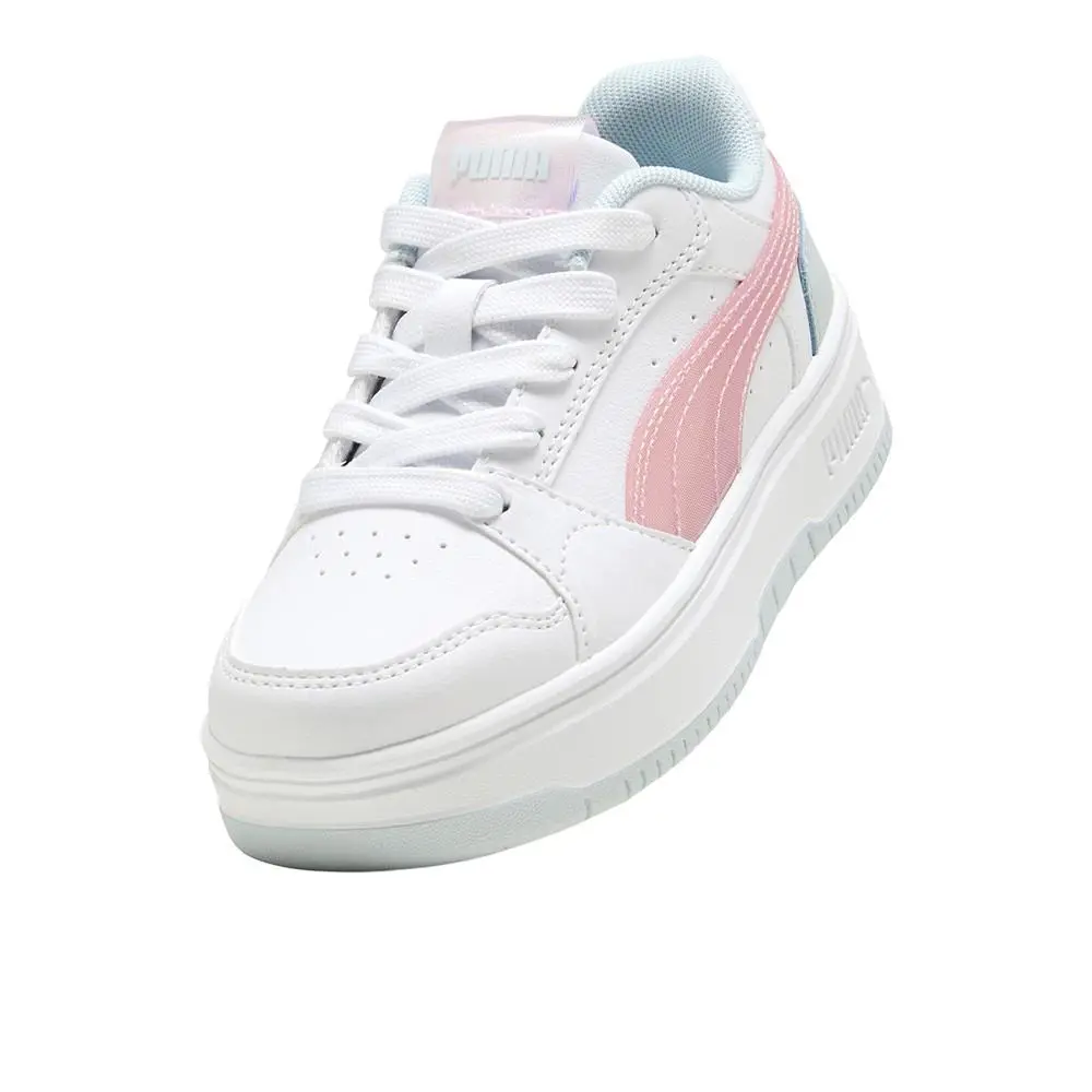 Puma shoes - PUMA Rebound Femme Space Belle Lace Up  Toddler - 40410701 - Pink, White (UPC: 198551703232) 4