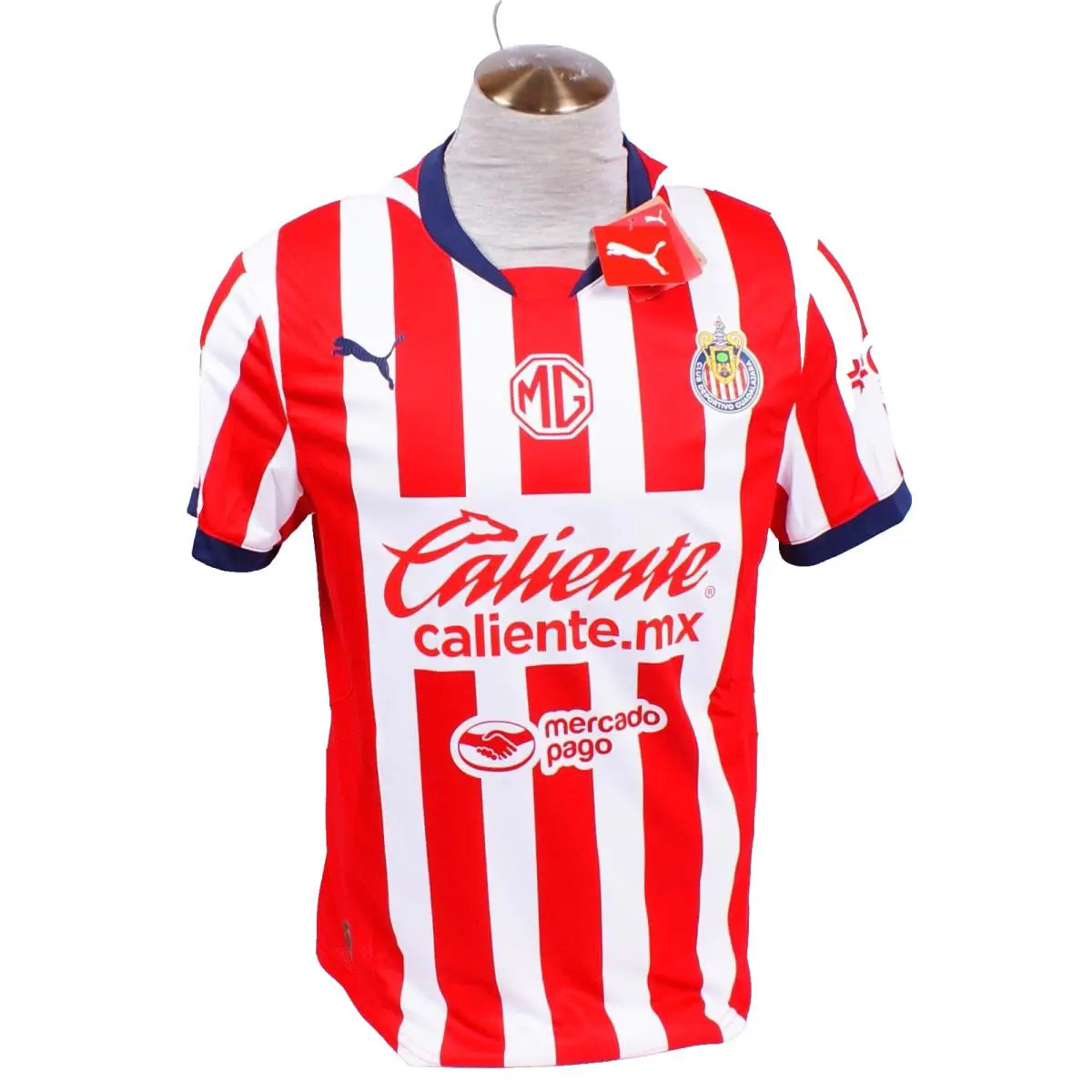 Puma Men`s S Red White Chivas Home Jersey 24-25 Short Sleeve
