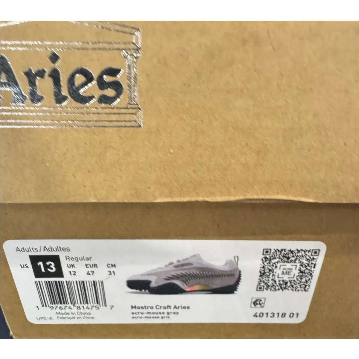 Puma shoes - PUMA ARIES Mostro Craft - ARIES Mostro Craft - Gray 9