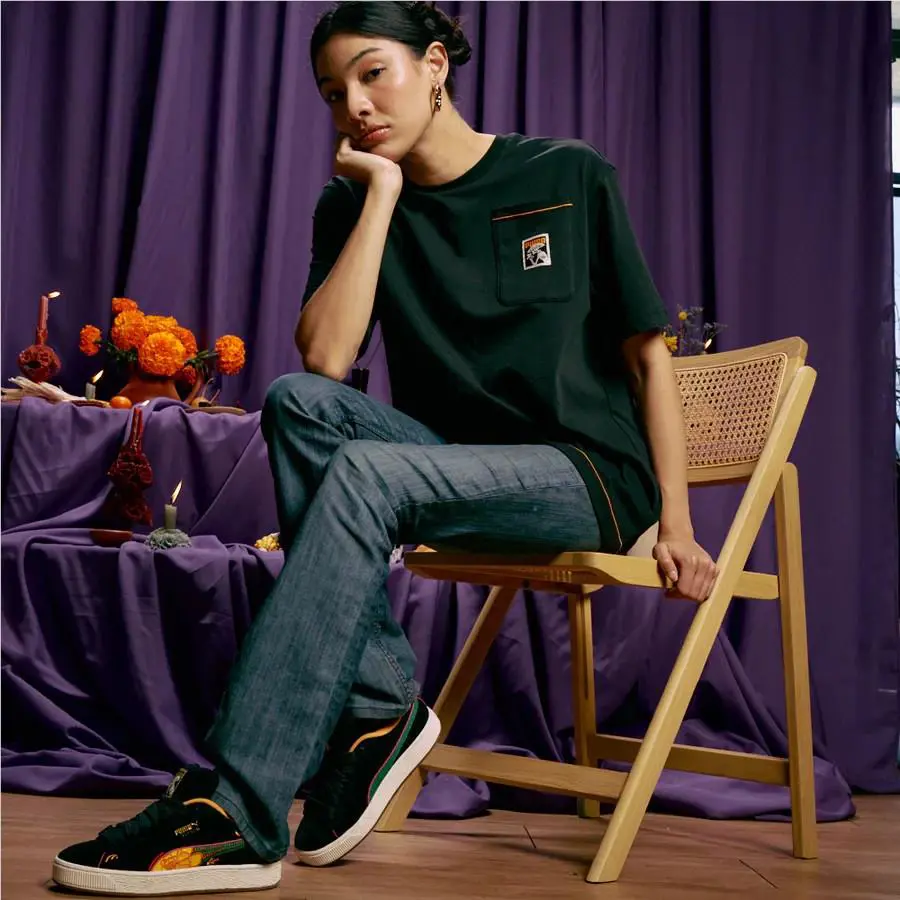 Puma shoes - (Dia De Muertos) La Catrina/Black/Yellow - 404606-01 4